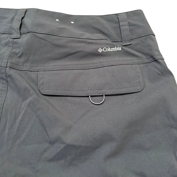 Columbia Mens Convertible Hiking Pants Gray Size 14Nylon Lightweight Outdoor